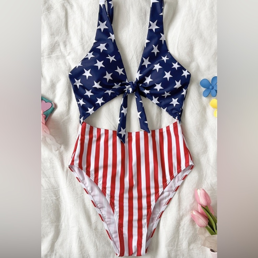 American Flag Bathing Suit